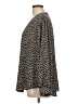 Lush Animal Print Black Long Sleeve Blouse Size 1X - photo 5