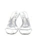 Larroudé White Gray Heels Size 6 1/2 - photo 2