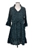 Unbranded 100% Polyester Polka Dots Teal Casual Dress Size S - photo 1