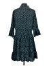 Unbranded 100% Polyester Polka Dots Teal Casual Dress Size S - photo 2