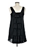 Everly 100% Polyester Solid Black Casual Dress Size M - photo 2