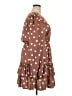 Unbranded Polka Dots Brown Casual Dress Size 2X - photo 4