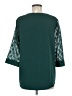 Que Zhu Teal 3/4 Sleeve Blouse Size M - photo 2