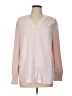 Unbranded 100% Polyester Pink Long Sleeve Blouse Size L - photo 1