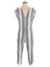 Cloth & Stone Stripes Gray Jumpsuit Size S - photo 1