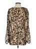 Lovers + Friends 100% Polyester Animal Print Brown 3/4 Sleeve Blouse Size S - photo 2