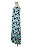 Chances R Chevron-herringbone Teal Casual Dress Size M - photo 5