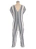 Cloth & Stone Stripes Gray Jumpsuit Size S - photo 2