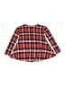 Say What? Plaid Red 3/4 Sleeve Blouse Size S (kids) - photo 2
