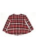 Say What? Plaid Red 3/4 Sleeve Blouse Size S (kids) - photo 2