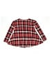 Say What? Plaid Red 3/4 Sleeve Blouse Size S (kids) - photo 2