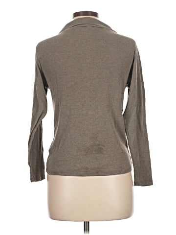 Wrap 3/4 Sleeve Button-Down Shirt (view 2)