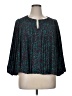 Nine West 100% Polyester Teal 3/4 Sleeve Blouse Size XL (petite) - photo 1