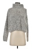 Elan Tweed Gray Turtleneck Sweater Size S - photo 1