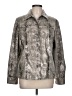 Alfred Dunner 100% Polyester Animal Print Silver Jacket Size 10 - photo 1