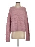 Lucky Brand Hearts Pink Pullover Sweater Size S - photo 1