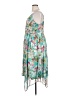 Torrid 100% Polyester Tropical Teal Casual Dress Size Lg Plus (0) - photo 5