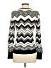 White House Black Market Chevron-herringbone Silver Pullover Sweater Size XS - photo 2