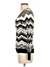 White House Black Market Chevron-herringbone Silver Pullover Sweater Size XS - photo 5