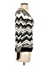 White House Black Market Chevron-herringbone Silver Pullover Sweater Size XS - photo 4