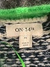 On 34th 100% Polyester Argyle Green Cardigan Size XS - photo 7
