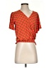 MICHAEL Michael Kors Orange Short Sleeve Blouse Size S - photo 1