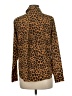 Motto Animal Print Brown Long Sleeve Blouse Size 6 - photo 2