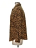 Motto Animal Print Brown Long Sleeve Blouse Size 6 - photo 5
