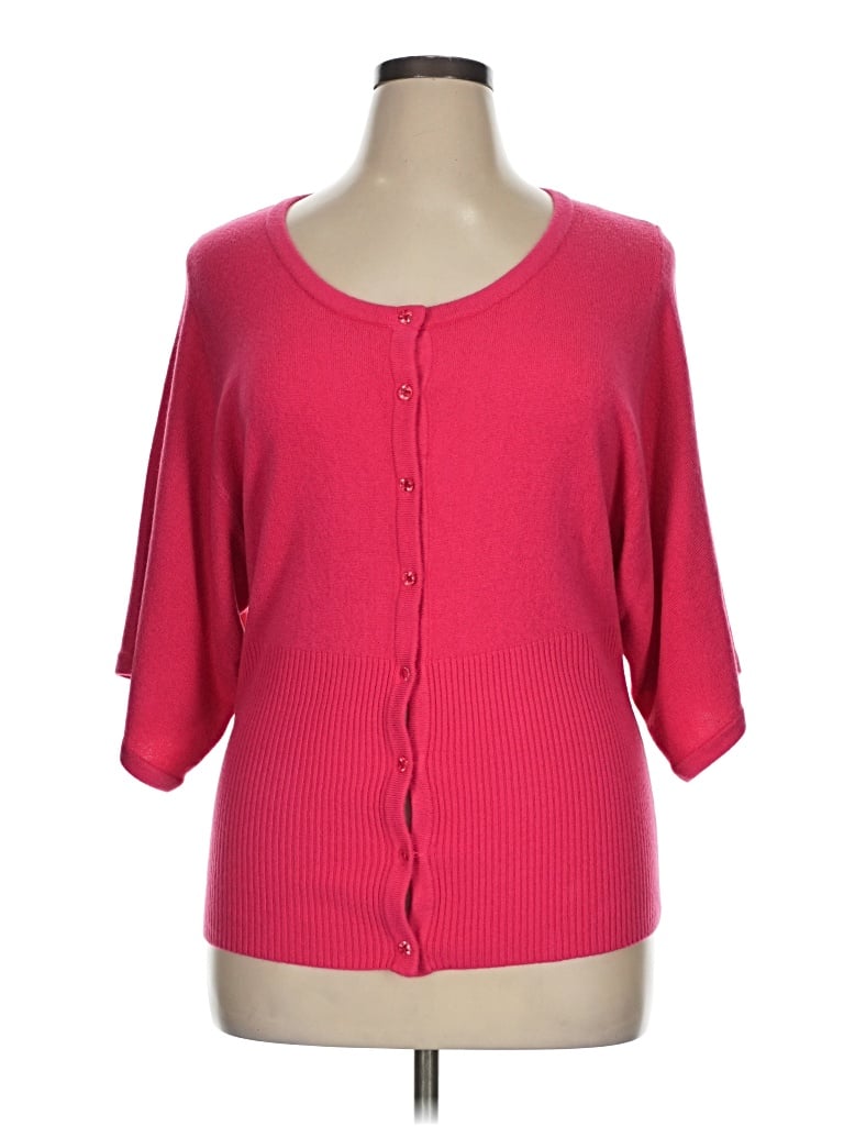 Lane Bryant Cardigan Sweater In Pink