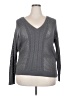 Lane Bryant 100% Cotton Gray Pullover Sweater Size 18 - 20 Plus - photo 1