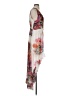 Unbranded 100% Viscose Paisley Ivory Tan Cocktail Dress Size XXS (estimated) - photo 4