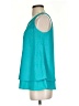 DR2 100% Polyester Teal Sleeveless Blouse Size S - photo 5