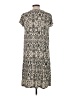 Merona Print Ivory Casual Dress Size L - photo 2