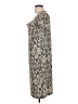 Merona Print Ivory Casual Dress Size L - photo 5