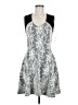 Robbi & Nikki 100% Polyester Graphic Gray Cocktail Dress Size M - photo 1