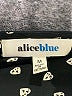 Alice Blue 100% Polyester Polka Dots Black Long Sleeve Blouse Size M - photo 7