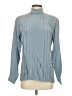 Barrie Pace 100% Silk Blue Long Sleeve Silk Top Size 4 - photo 1