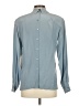 Barrie Pace 100% Silk Blue Long Sleeve Silk Top Size 4 - photo 2
