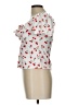 Shein Curve Red White Short Sleeve Blouse Size 12 Plus (0) - photo 5