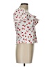 Shein Curve Red White Short Sleeve Blouse Size 12 Plus (0) - photo 4