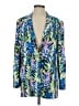 Badgley Mischka Tropical Blue Blazer Size 2 - photo 1