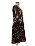 Connected Apparel Animal Print Brown Casual Dress Size 6 - photo 4