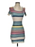 Assorted Brands Stripes Teal Tan Casual Dress Size XS (estimated) - photo 1