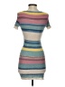 Assorted Brands Stripes Teal Tan Casual Dress Size XS (estimated) - photo 2