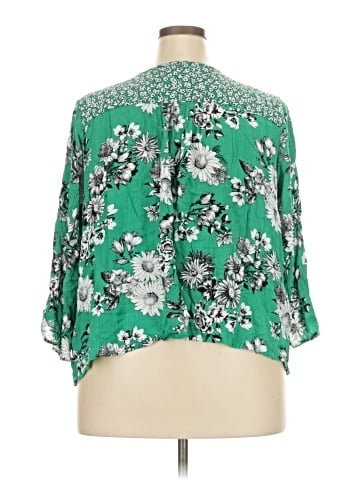 Ava James 3/4 Sleeve Blouse (view 2)