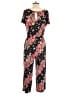 24/7 Maurices Floral Black Jumpsuit Size M - photo 2