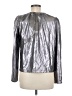 Derek Lam Collective 100% Polyester Metallic Silver Long Sleeve Blouse Size EU (IT) 42 / US 6 - photo 2