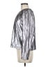 Derek Lam Collective 100% Polyester Metallic Silver Long Sleeve Blouse Size EU (IT) 42 / US 6 - photo 5