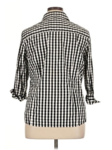Foxcroft 3/4 Sleeve Button-Down Shirt (view 2)