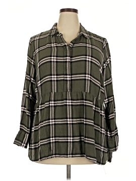 Lane Bryant Long Sleeve Button Down Shirt